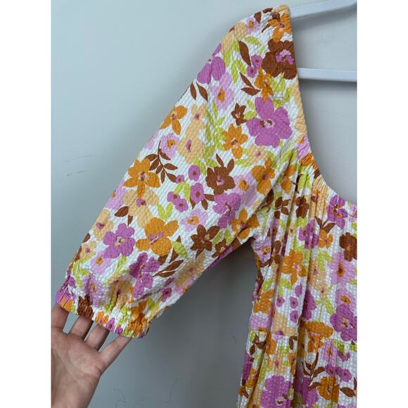 Billabong Endless Shore Maxi Floral Dress Size Large - Picture 8 of 13